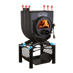 Werkstattofen Bruno Pyro I mit Herdplatte