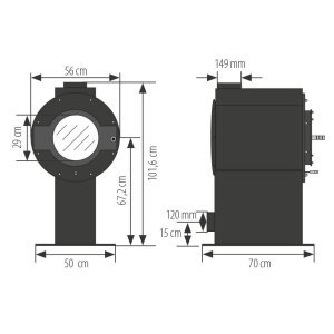 Kaminofen Kanuk&reg; LuTo VIII Tower
