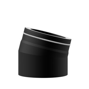 Ofenrohr doppelwandig Lifestyle DUO Bogen 2 tlg. 15°...