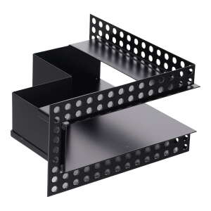 Luftleiste Open Air DOT Ecke 20 cm schwarz