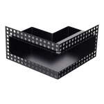 Luftleiste Open Air DOT Ecke 20 cm schwarz