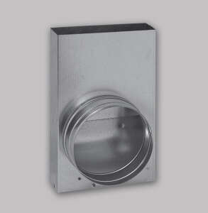 Flachkanal Übergang 90°, 200 x 90 mm auf rund