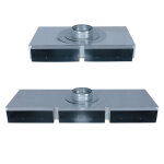 Flachkanal Verteiler 300 x 90 mm auf rund