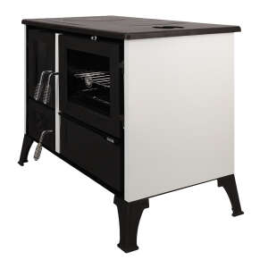 K&uuml;chenherd Cook Smart wei&szlig; emailliert