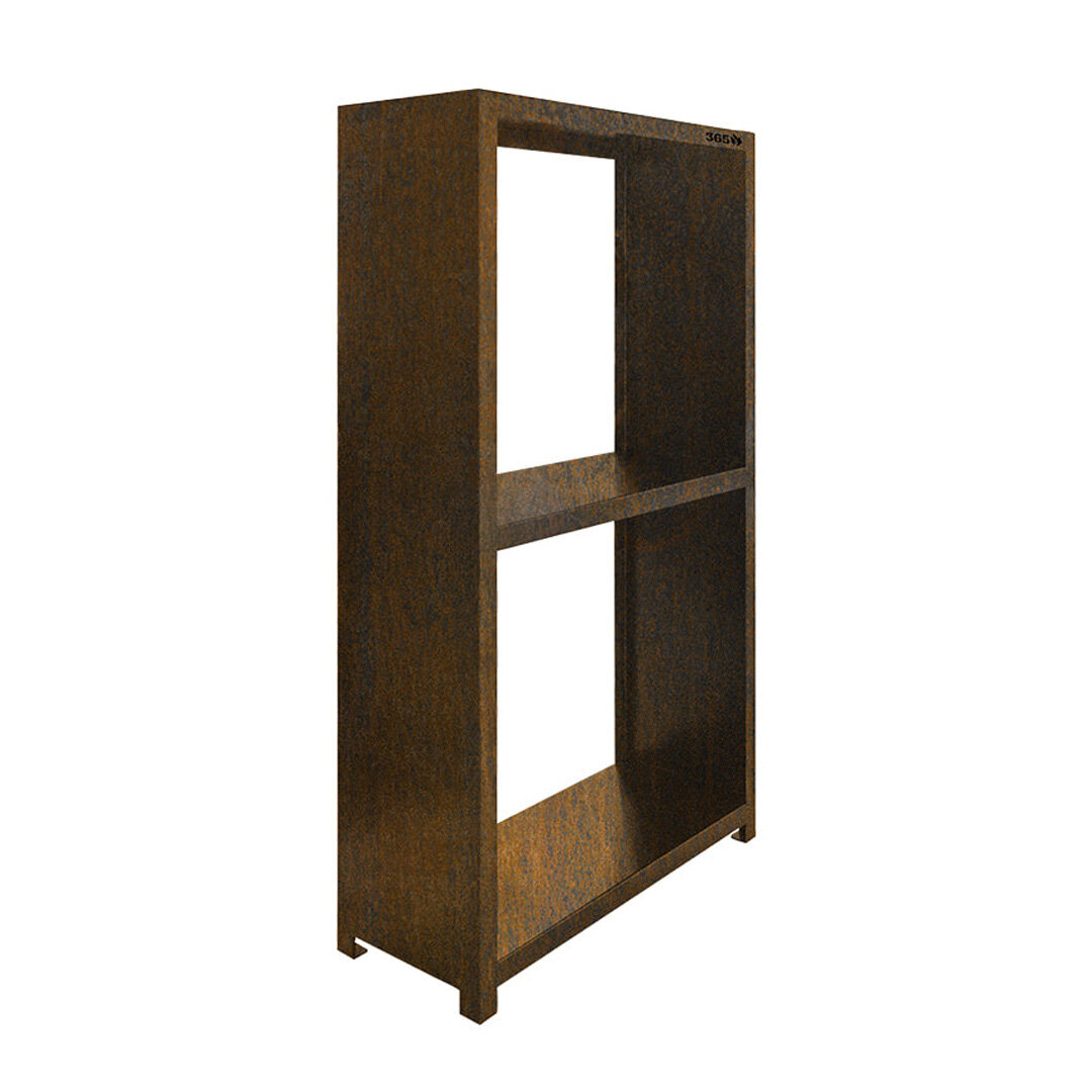 Holzregal / Woodstore, corten