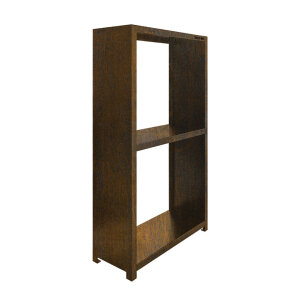 Holzregal / Woodstore, corten