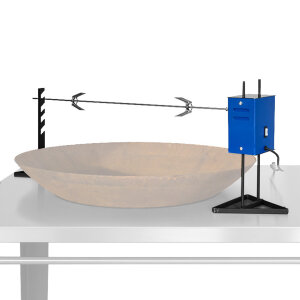 Rotisserie mit Halterung und Elektromotor