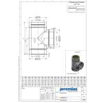 DW-ECO 2.0 Ø 130 mm - T-Anschluss 90°