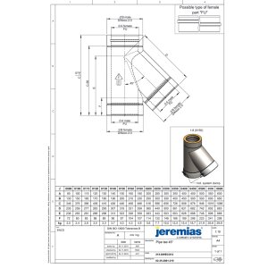 DW-ECO 2.0 Ø 500 mm - T-Anschluss 45° mit...