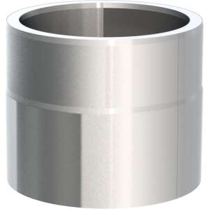 Ofenrohr doppelwandig &Oslash; 130 mm ISO-Line L&auml;ngenelement 150 mm - Edelstahl geb&uuml;rstet