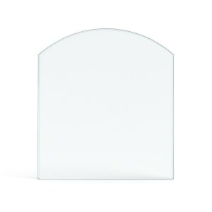 Funkenschutzplatte Glas für Kaminofen Segmentbogen...
