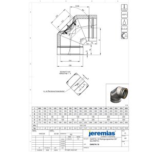 DW-ECO 2.0 Ø 450 mm - Winkel 90° mit...