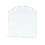 Funkenschutzplatte Glas für Kaminofen Segmentbogen 110 x 85 x 0,6 cm