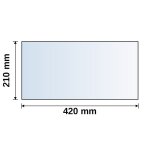 Sichtscheibe passend für Kaminofen Slim Line Serie