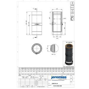 DW-ECO 2.0 &Oslash; 130 mm - Schiebeelement f&uuml;r Verbindungsleitung 320-460 mm