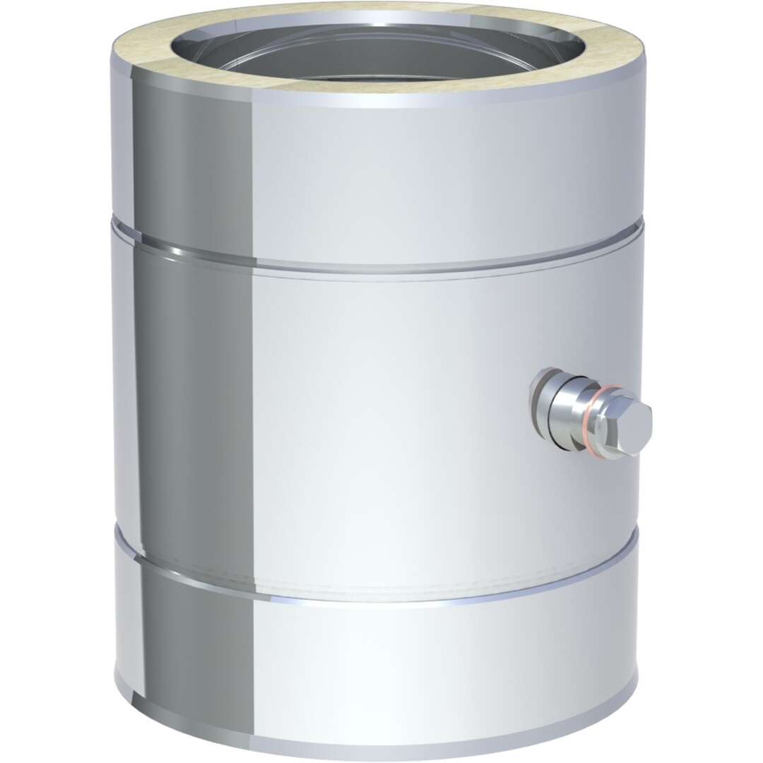 DW-ECO 2.0 Ø 130 mm - Messelement 250 mm mit 1/2“ Muffe und Verschlussschraube