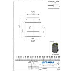 DW-ECO 2.0 Ø 200 mm - Messelement 250 mm mit...