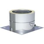 DW-ECO 2.0 Ø 130 mm - Grundplatte für Sockelmontage mit Kondensatablauf seitlich und 1/2“ Nippel