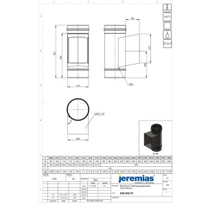 EW-FU Reinigungselement mit Kasten 210 x 140 mm Ø...