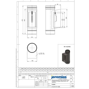 EW-FU Reinigungselement mit Kasten und Deckel 300 x 150...