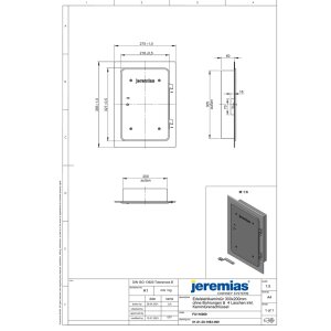 EW-FU Edelstahlkamintür 300 x 200 mm mit...