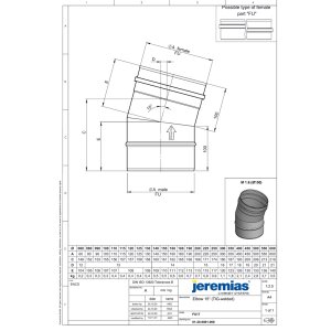 EW-FU Winkel 15° (WIG-geschweißt) Ø 160 mm