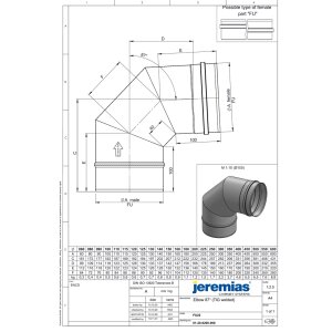 EW-FU Winkel 87° (WIG-geschweißt) Ø 180 mm