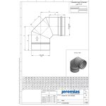 EW-FU Winkel 90° (WIG-geschweißt) Ø 250 mm