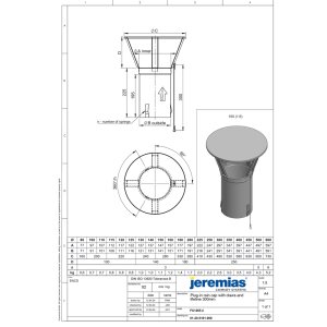 EW-FU Regenhaube mit Universaleinschub Ø 115 mm