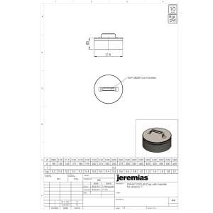 DW-ECO 2.0 &Oslash; 130 mm - Verschlussdeckel mit Handgriff f&uuml;r DWECO11