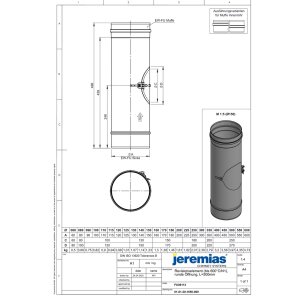 EW-FU Revisionselement 500 mm Ø 80 mm, bis 600° C