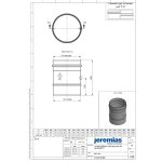 EW-FU Messelement 200 mm, bis 200° C, Ø 150 mm