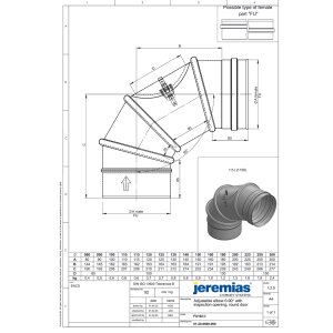 EW-FU Winkel drehbar 0-90°, mit Revisionsklappe,...