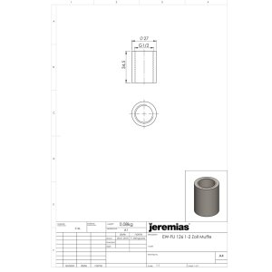 EW-FU 1/2" Muffe (lose)