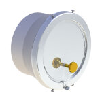 EW-FU Zugregler FU38 aus Edelstahl zur Montage auf T-Stück FU0636, Ø 150 mm