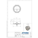 EW-FU Zugregler FU38 aus Edelstahl zur Montage auf T-Stück FU0636, Ø 150 mm