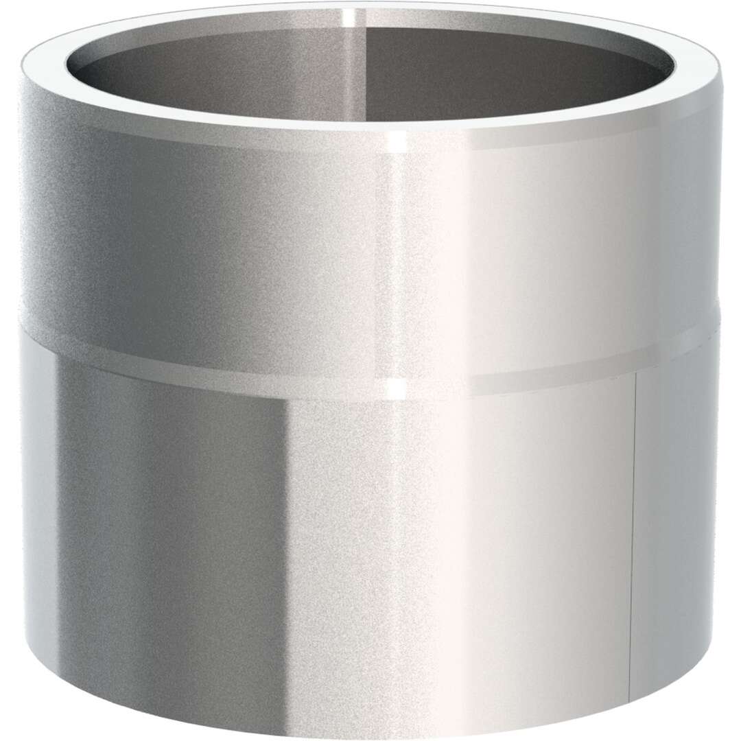 Ofenrohr doppelwandig Ø 130 mm ISO-Line Längenelement 150 mm mit Kondensatring - Edelstahl gebürstet