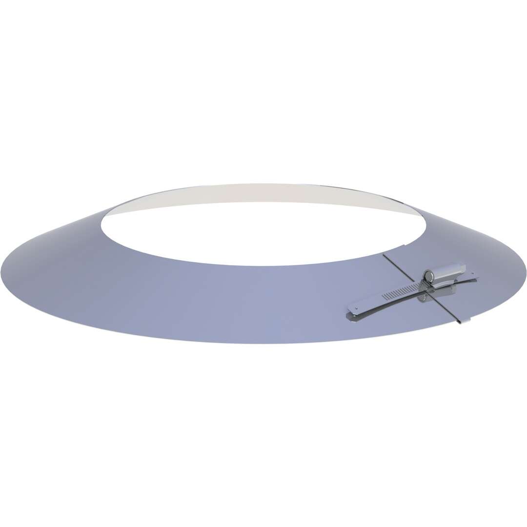 DW-ECO 2.0 Ø 130 mm - Wetterkragen/Wandrosette passend über das DW-ECO Klemmband