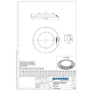DW-ECO 2.0 &Oslash; 130 mm - Wetterkragen/Wandrosette passend &uuml;ber das DW-ECO Klemmband