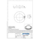 DW-ECO 2.0 Ø 130 mm - Wetterkragen/Wandrosette passend über das DW-ECO Klemmband