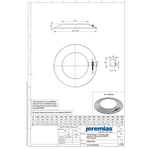 DW-ECO 2.0 Ø 150 mm - Wetterkragen/Wandrosette...