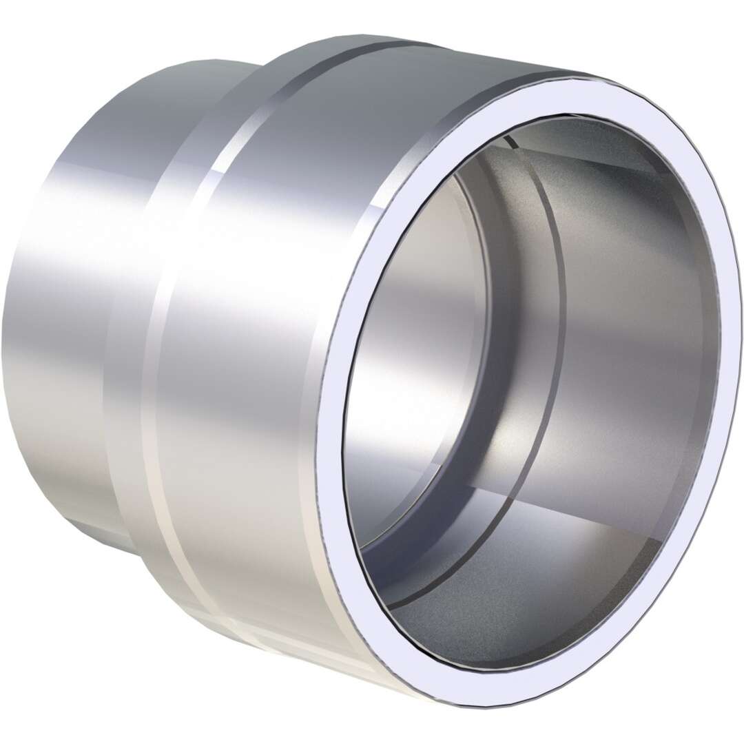 Übergang von Kaminofen auf ISO-LINE doppelwandig Ø 130 mm - Edelstahl gebürstet