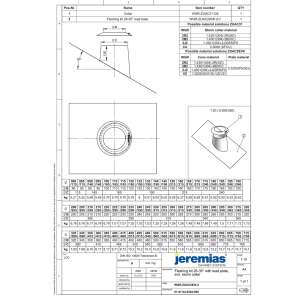 DW-ECO 2.0 &Oslash; 130 mm - Dachdurchf&uuml;hrung 26 - 35&deg; mit Bleirand und Wetterkragen, Konus 150mm