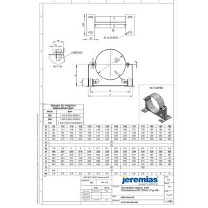 DW-ECO 2.0 &Oslash; 130 mm - Wandhalter statisch, 50mm