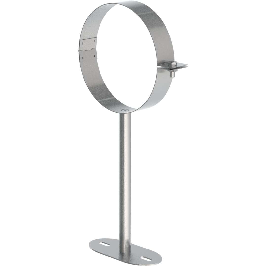 ISO-Line Ø 130 mm Wandhalter bis 250 mm - Edelstahl gebürstet