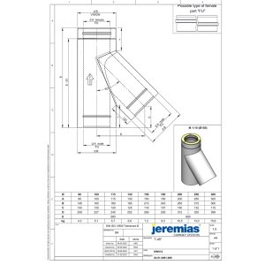 Ø 300 mm Jeremias DW Vision Anschluss T-Stück...