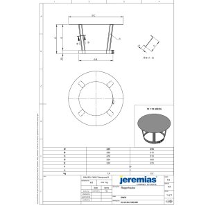 &Oslash; 300 mm Jeremias DW Vision Regenhaube