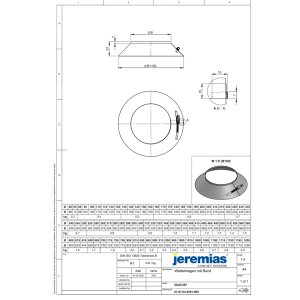 Ø 250 mm Jeremias DW Vision Wetterkragen mit Rand