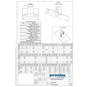 Ø 150 mm Jeremias DW Vision Dachdurchführung...