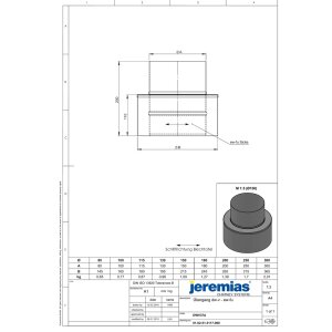 Ø 200 mm Jeremias DW Vision Übergang DW...